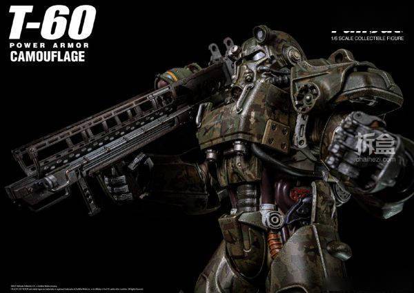 追加武器threezero16异尘余生辐射系列–t60动力装甲可动人偶