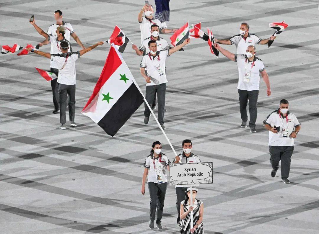 此次东京奥运会开幕式上,难民代表队,叙利亚,伊拉克等代表团只有几人