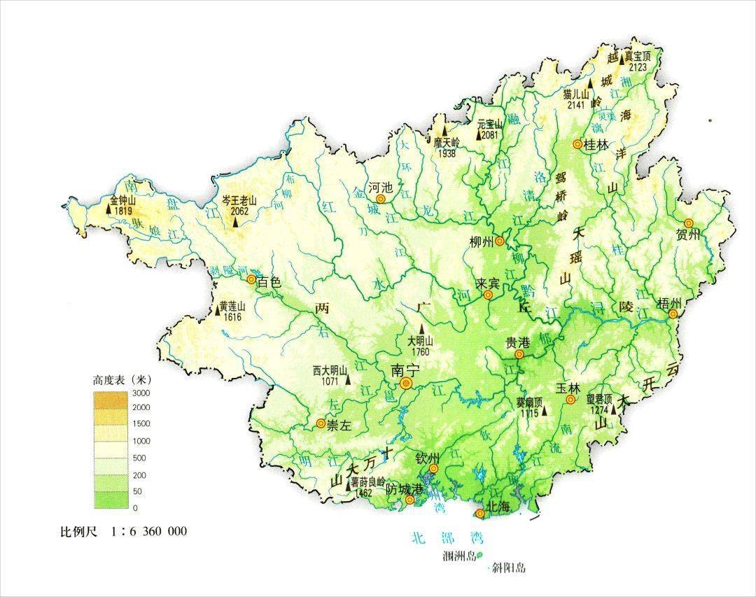 收藏丨漂亮简洁的省区地形地势高清地图