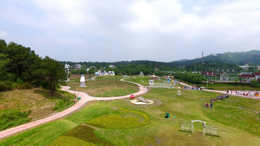 木兰|浪漫五月 航拍武汉木兰花海乐园景区