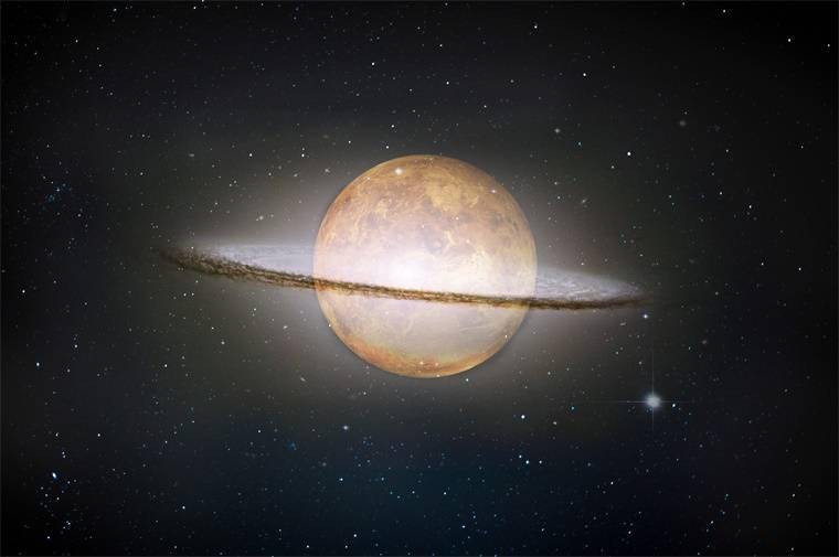 图文无关 土星属于气态巨行星,主要由氢组成.