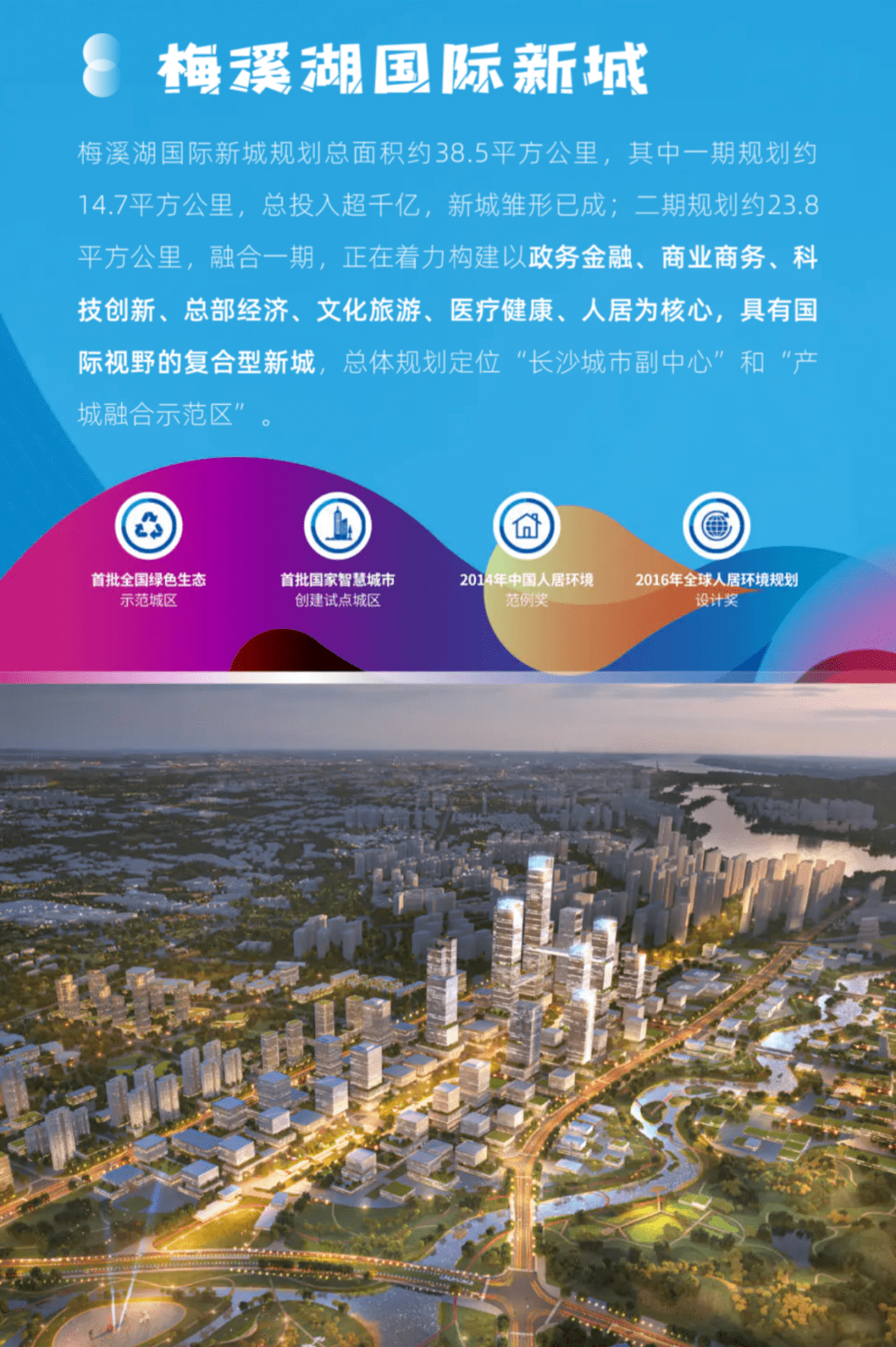 梅溪湖超级中轴·滨水产业组团震撼来袭