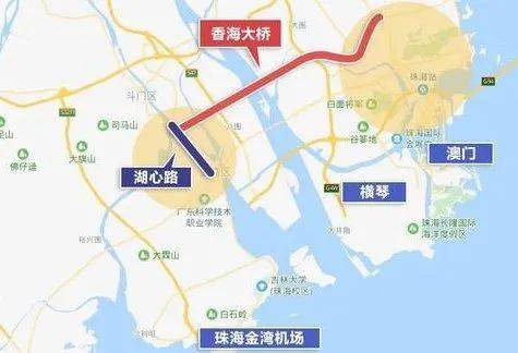 珠海市斗门区,金湾区 先后与g4w广澳高速公路(广珠西线高速公路) 规划