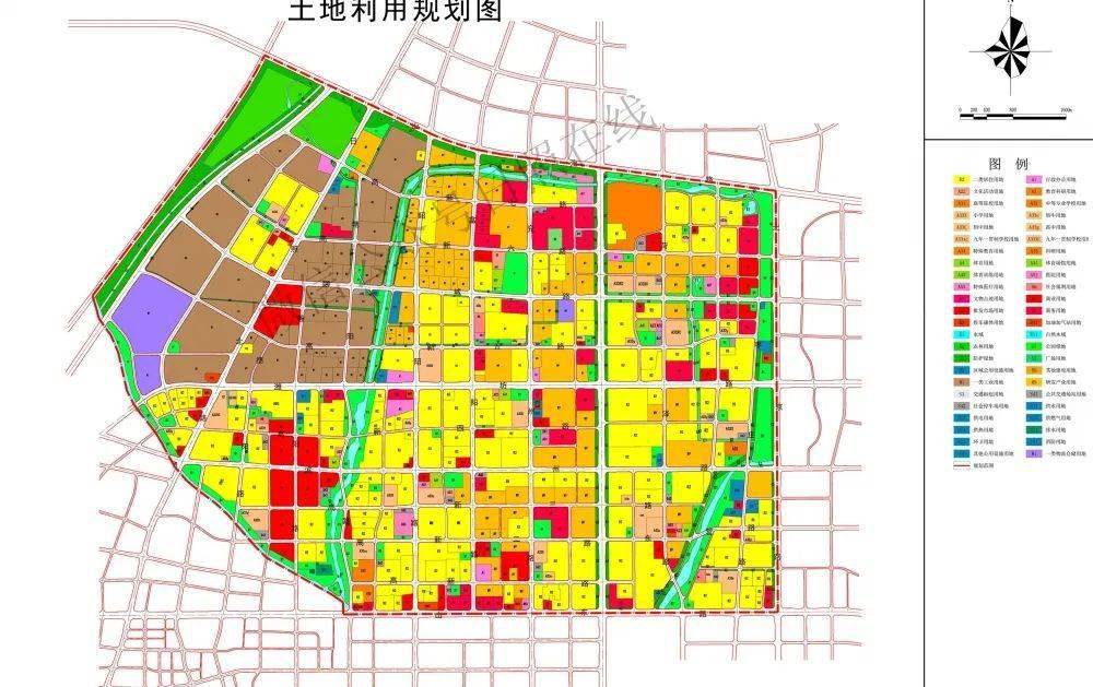 日照市大学城片区控制性详细规划(草案)规划要点:一,规划范围:北至