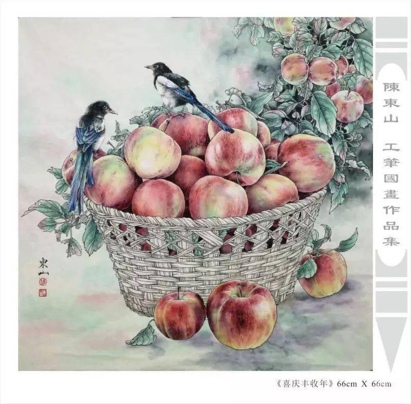 欣赏陈东山工笔画作品118图风格独特富有感染力