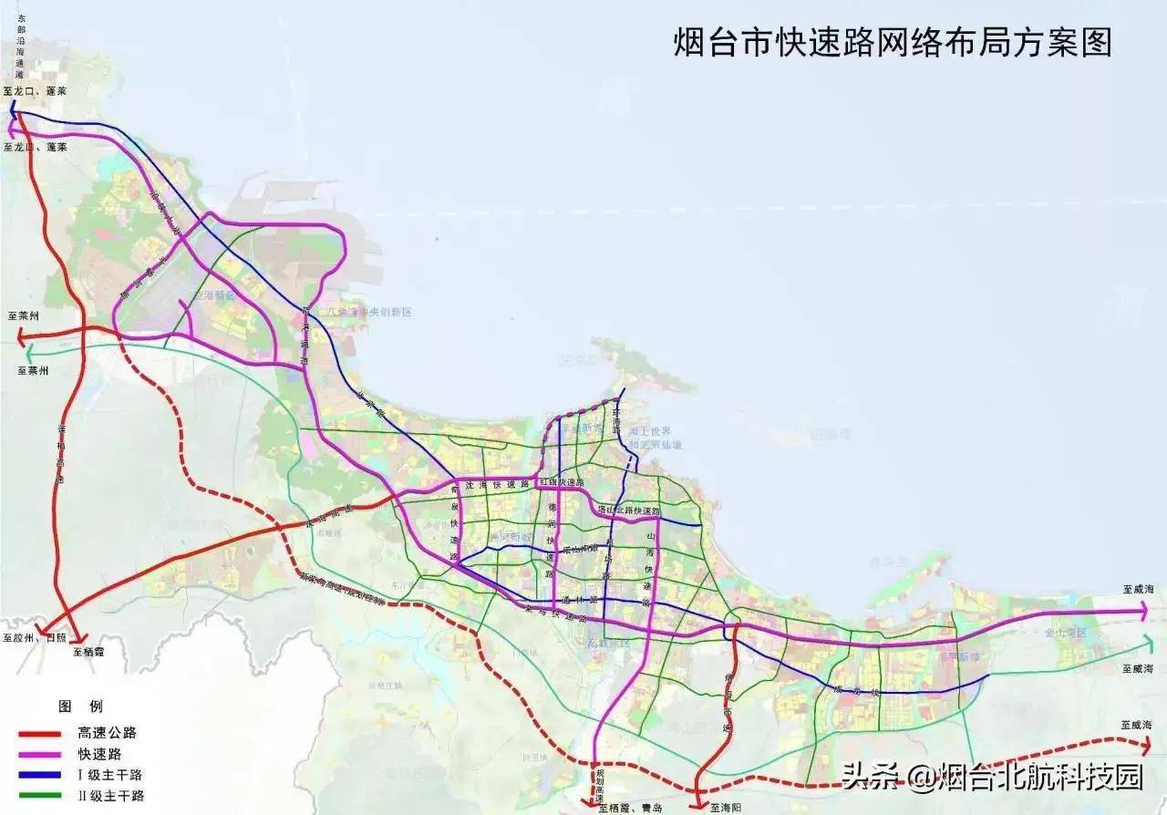 烟台三环支撑快速路环线一张蓝图绘到底改变烟台城市交通格局