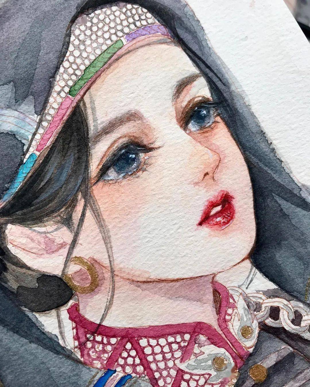 今天要给大家介绍一位手绘大神 hutachan 她是来自越南的一位女画家