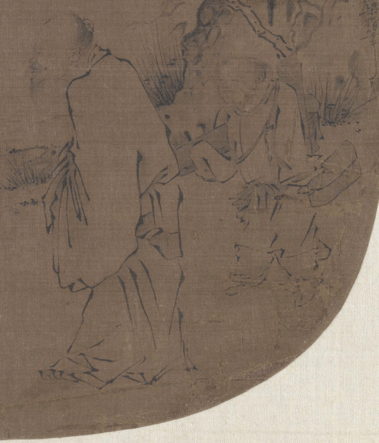 梁楷传世的作品包含了《六祖伐竹图》,《李白行吟图》,《泼墨仙人图