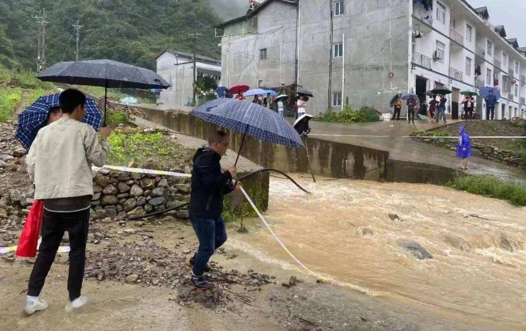 乌龙乡党员干部疏散群众并设置警戒区域 大雨,暴雨……重庆10区县地