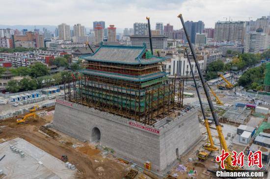 太原复建首义门雏形初现