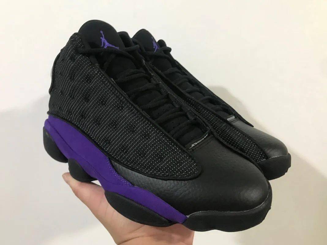 黑紫版湖人设计aj13courtpurple实物更新