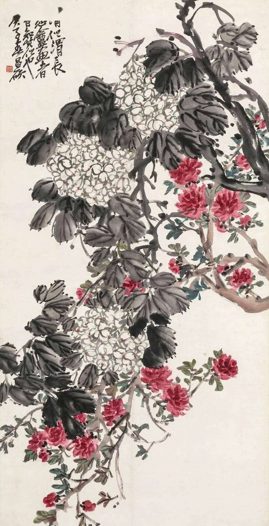 吴昌硕花鸟画欣赏