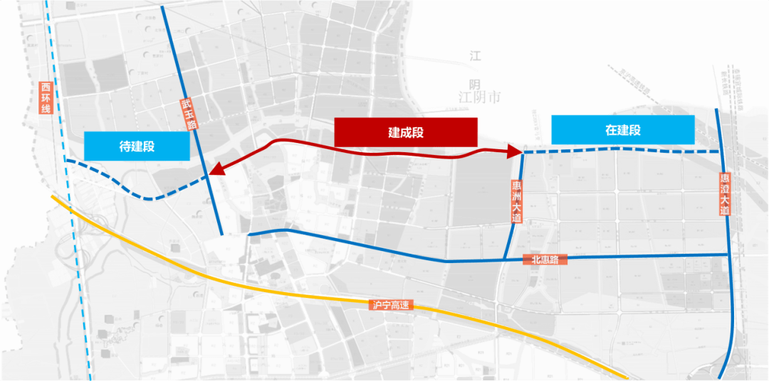 开发 打通断头路 按照最新规划 惠西大道还将分别  向东西两侧延伸