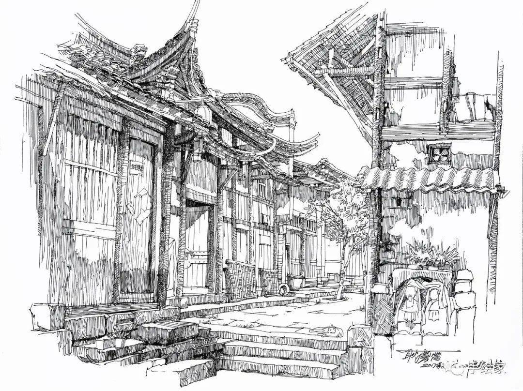 探寻中国传统建筑之美耿庆雷教授民居写生集萃