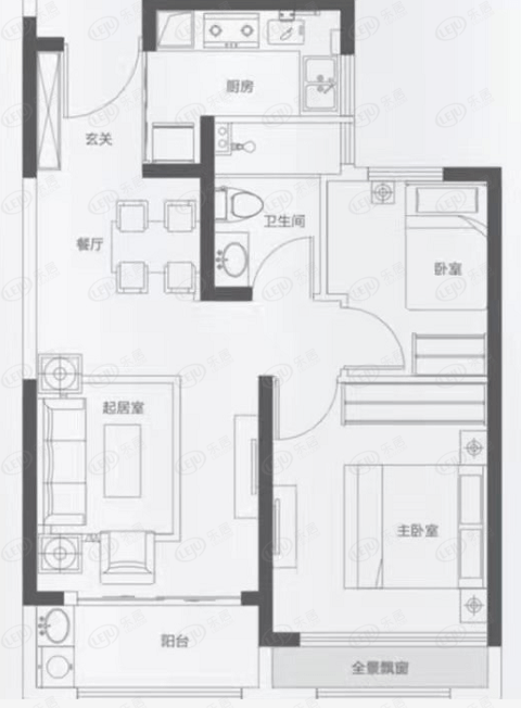 双地铁/伊河路小学,深受追捧的两室小户型现身常西湖