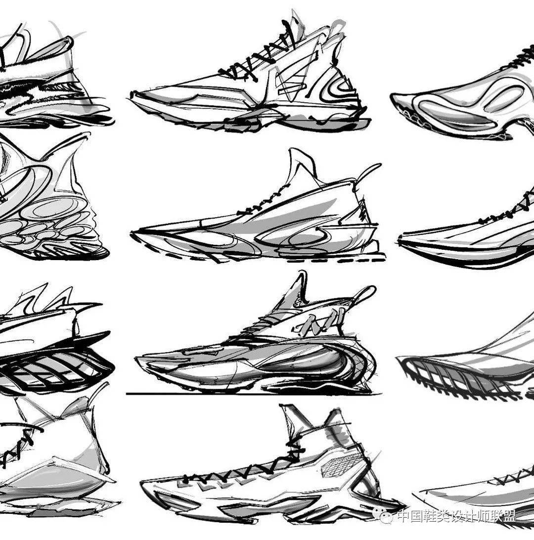 鞋设丨思维发散下的板绘图