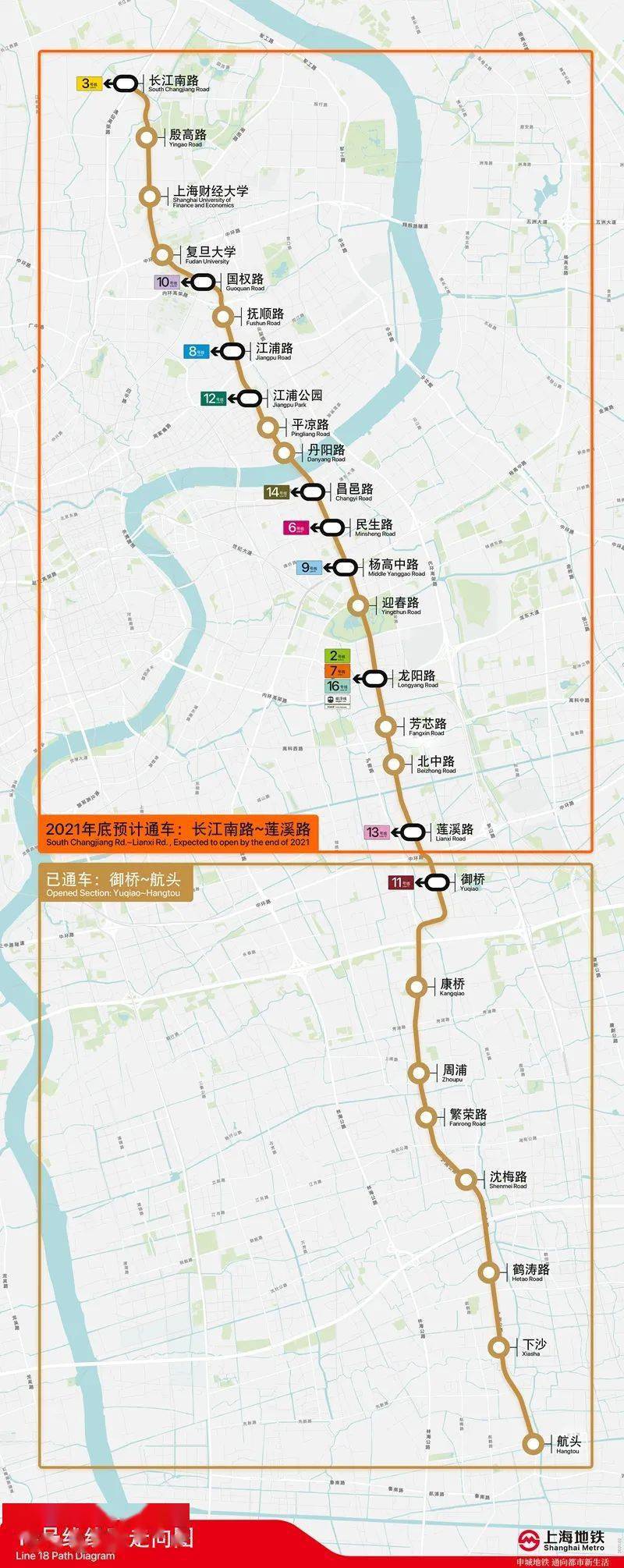 好消息!上海地铁18号线"跑图"试运行