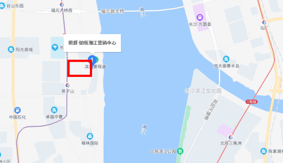 摊开地图可以看到,旭辉铂悦湘江的位置,正处于浏阳河与湘江交汇处的正