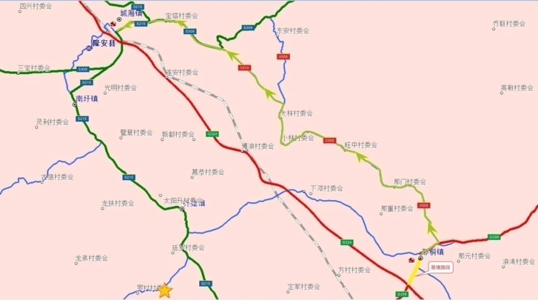 2021年国庆节隆安境内国省道公路出行指南