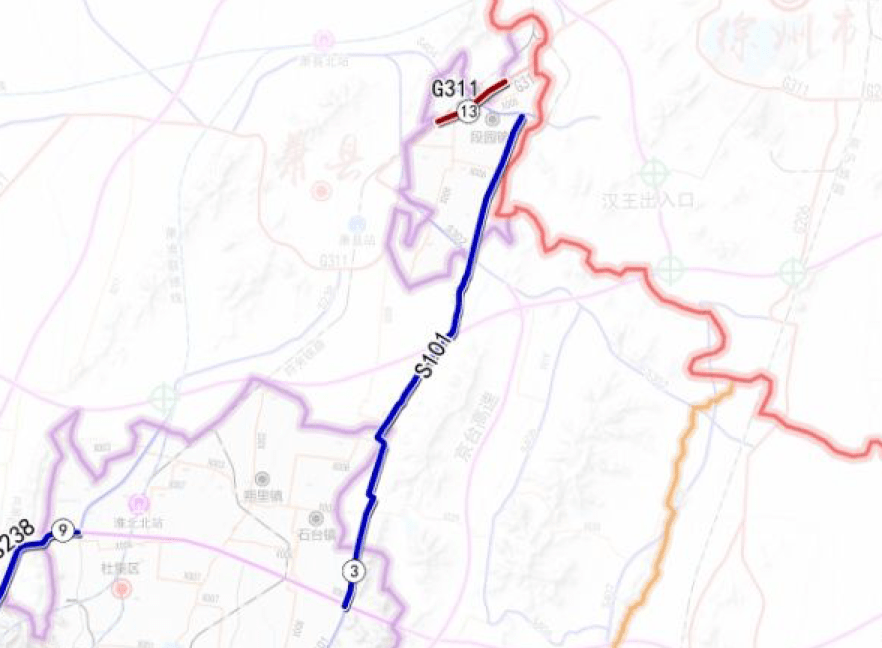 s101淮徐快速通道走向