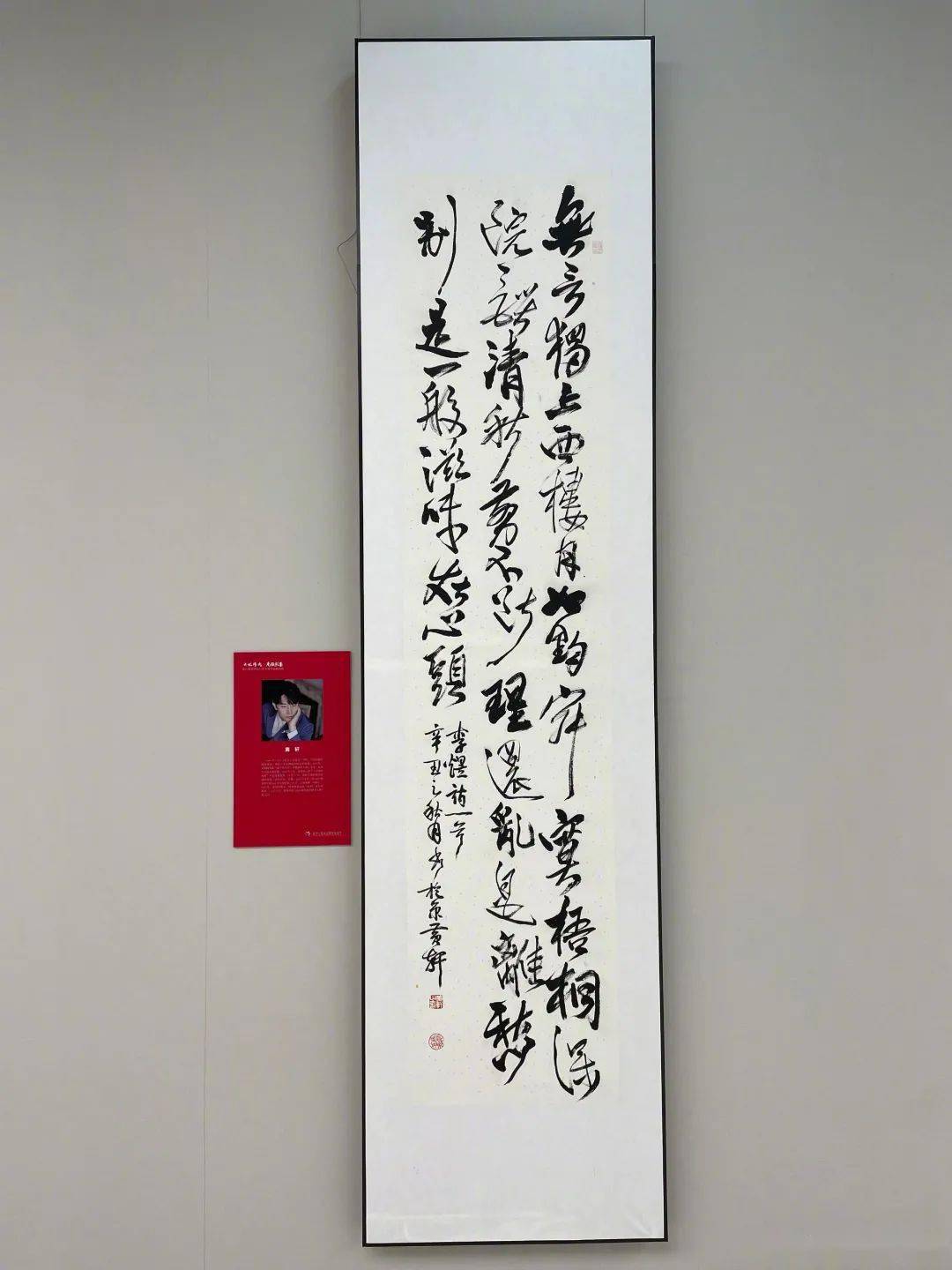 演员黄轩的书法作品入选国家画院邀请展_崔志强