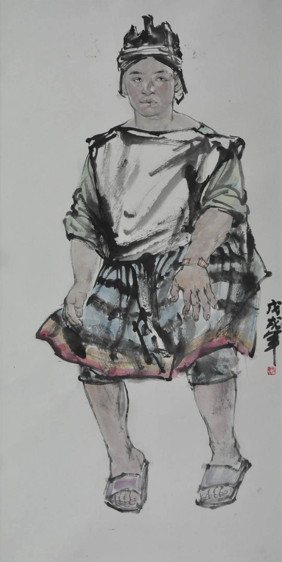 袁海鹦语春深136x68cm王传发松泉图136x63cm张涛松举日新亭136x68cm