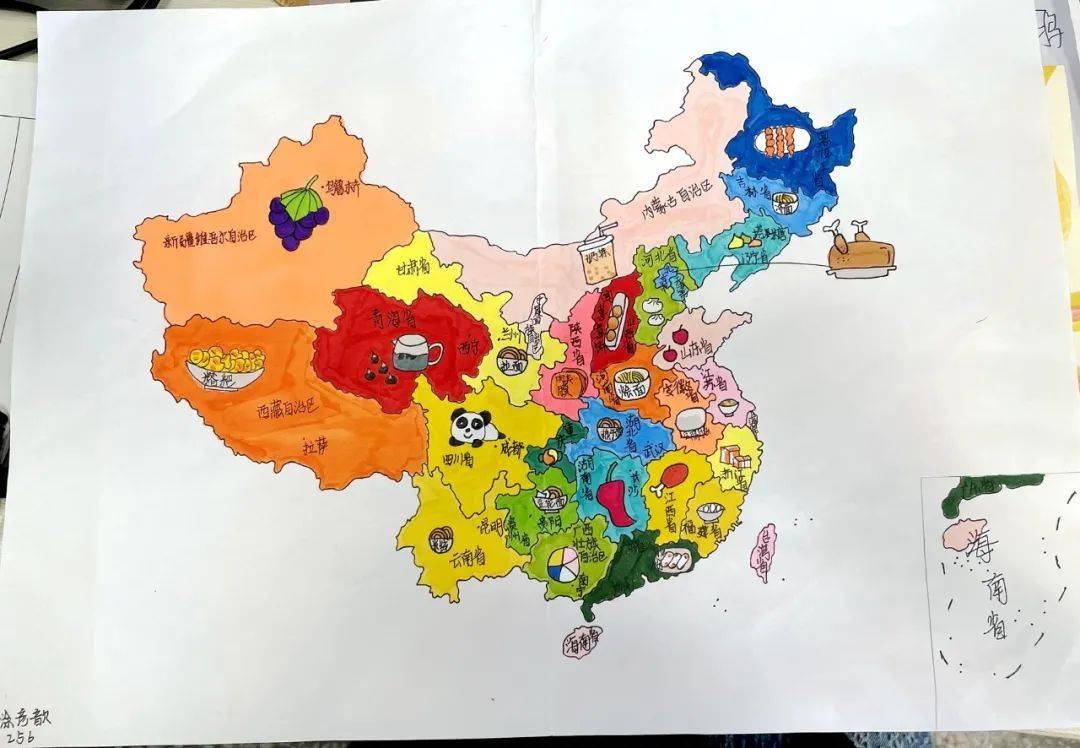 "减负提质"|创意手绘中国地图,快速背记地图的诀窍!