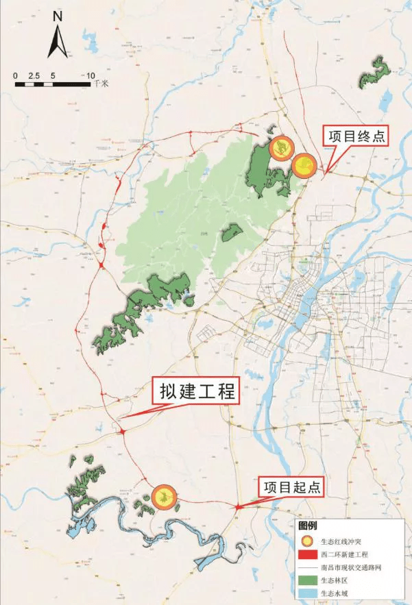 项目与生态保护红线位置关系示意图返回搜狐,查看更多