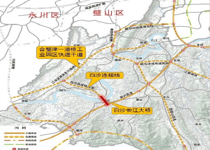 江津这座大桥连接线工程已完成95%_白沙