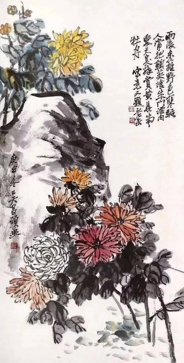 吴昌硕画菊,至今无人超越!_波罗蜜