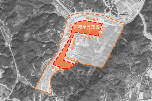 27公顷古院未来社区位于遂昌县后江街区鸟瞰图遂昌古院未来社区今天