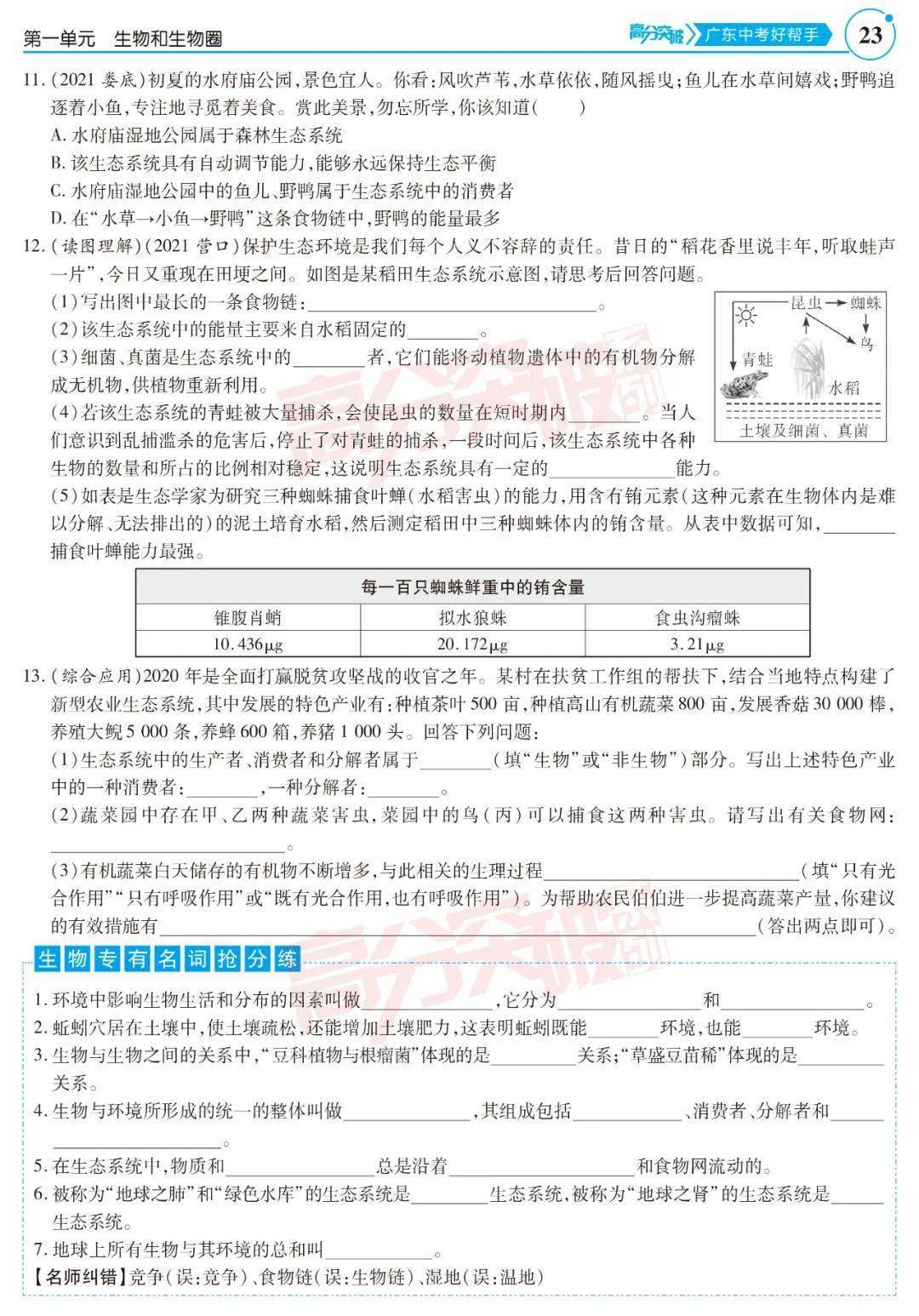 重磅最新2022广东中考高分突破生物重磅上市