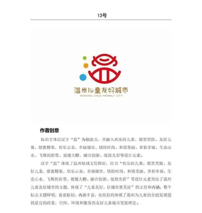 温州儿童友好城市logo,我们一