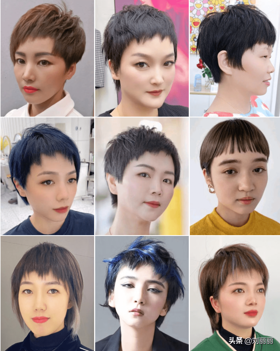 超短的利落露耳短发能很好地展现自己的五官,就比较适合那些长得比较