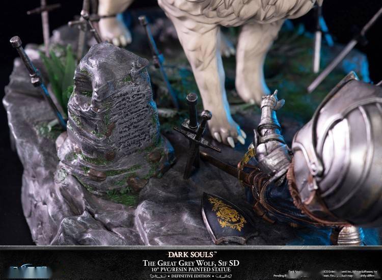 first 4 figures《黑暗之魂「巨狼希夫」sd雕像展示