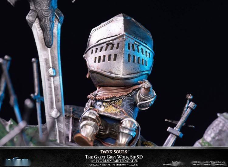 first 4 figures《黑暗之魂「巨狼希夫」sd雕像展示