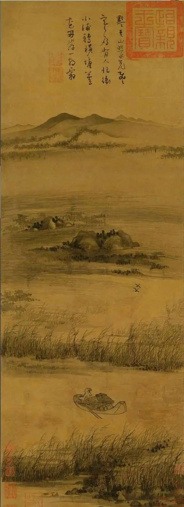 《淮扬洁秋图》是石涛的代表作之一,该幅作品描绘的是淮扬秋景.