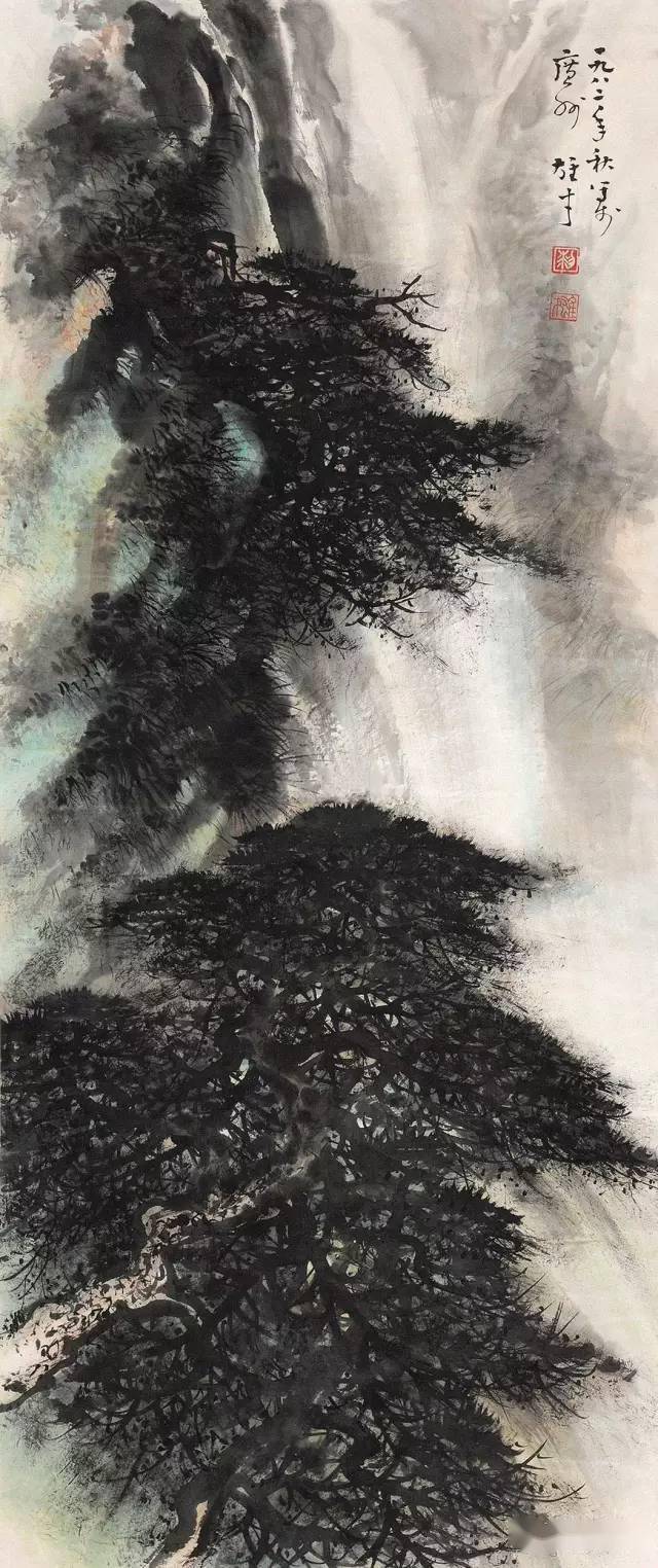 欣赏| 黎雄才画黄山松,饮誉海内外,独树一帜!