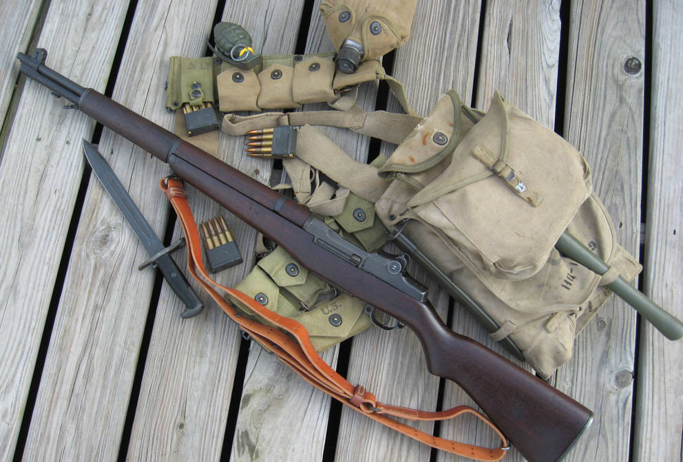 二战时期步枪全都采用木质枪托