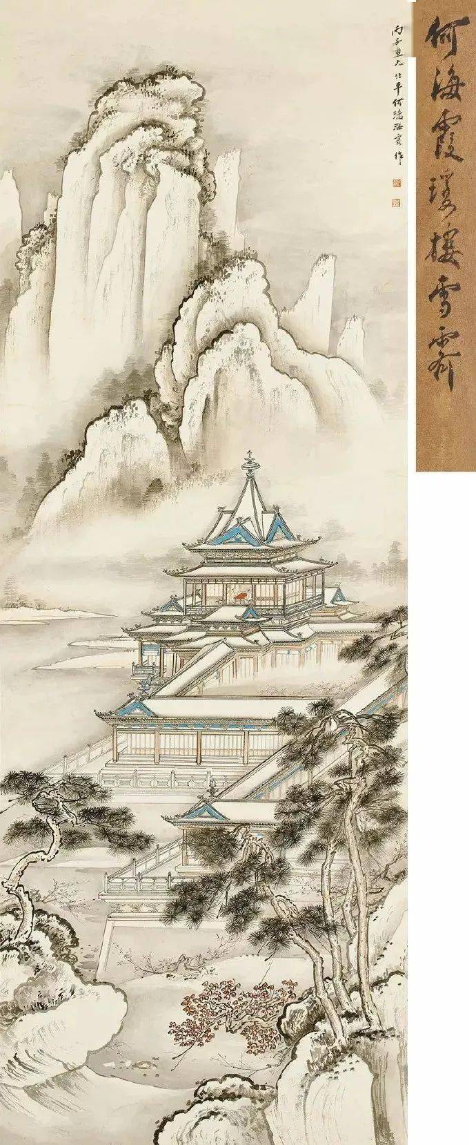 大雪,赏画里雪景!_今日大雪_溥儒_陆俨少