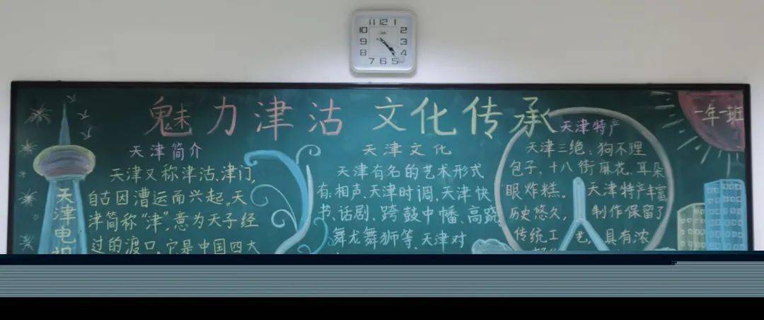 通过国旗下讲话,黑板报广泛宣传,军粮城小学师生对津沽文化有了更多