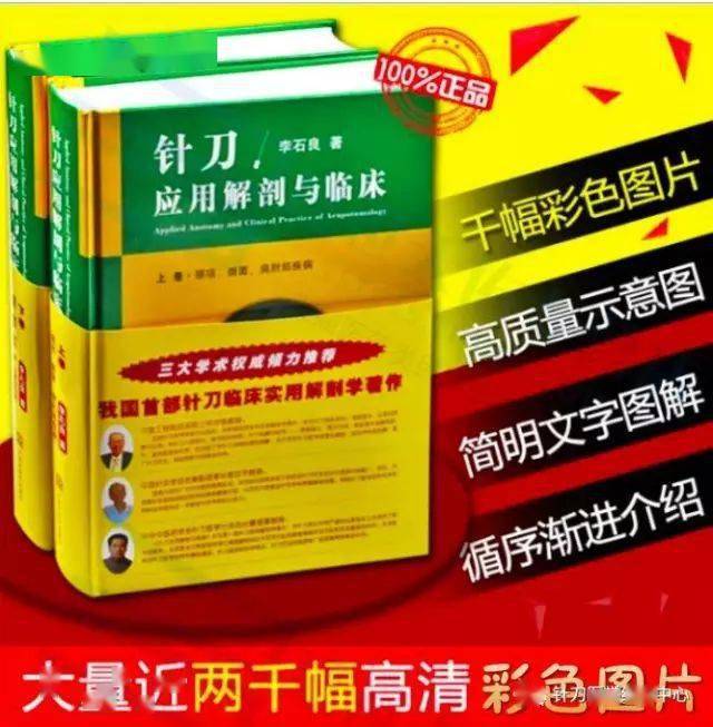 重磅推出针刀应用解剖与临床上下册李石良著中国中医药出版社