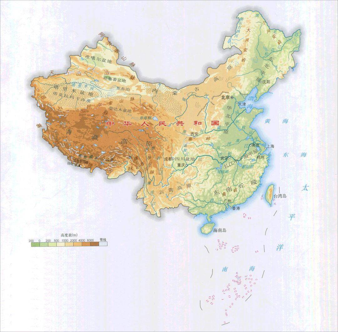 全套世界分国家地形图高清版