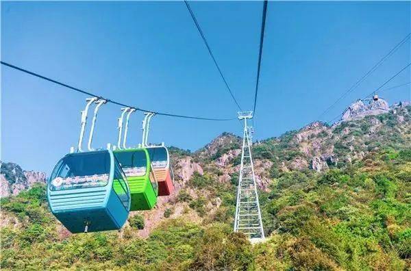金子山缆车也开通咯所有登山时的怨气瞬间清空见到它的那一刻云海有