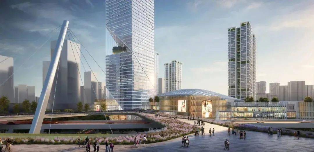 广佛地铁西塱升级tod四线换乘新建商场摩天塔楼