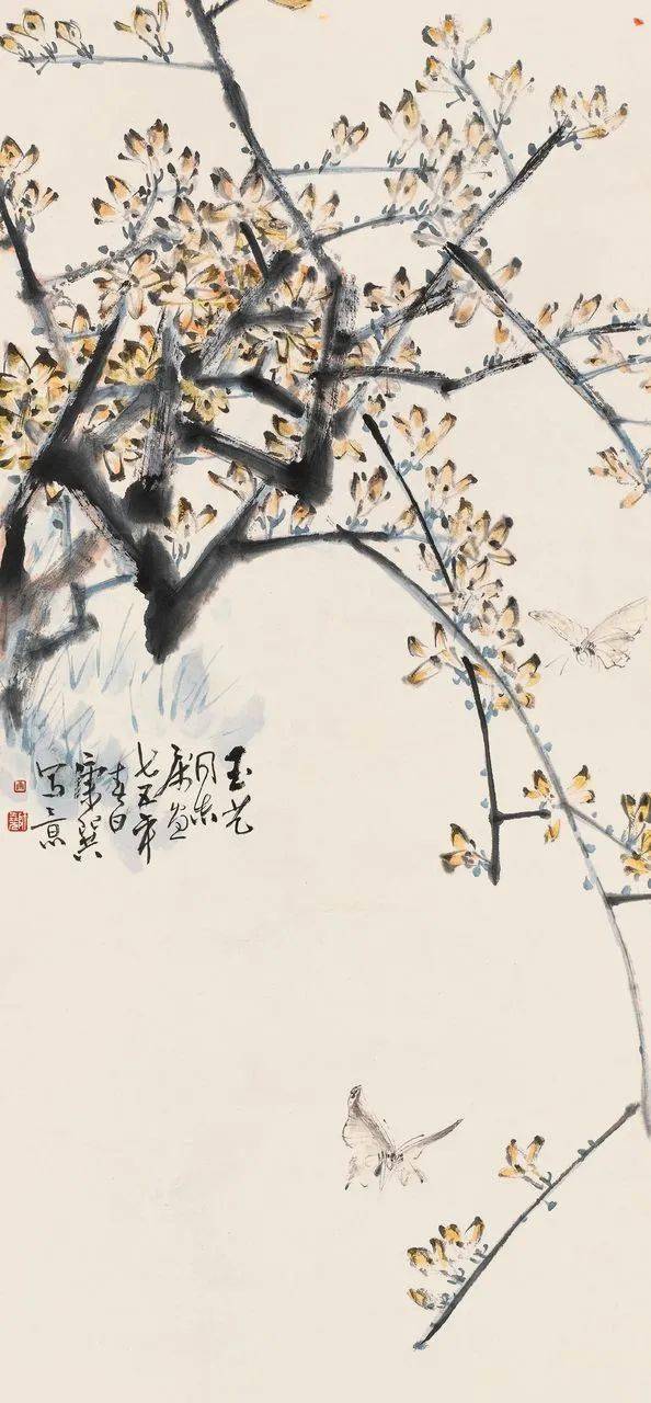 大师笔下迎春花春意盎然