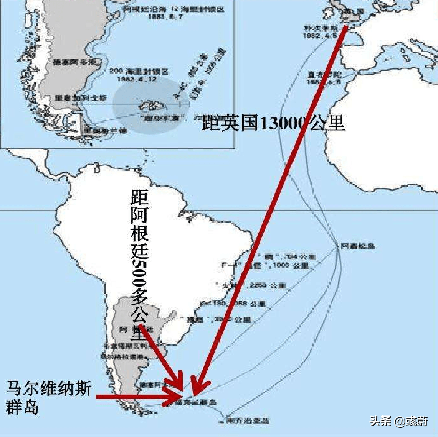 从地理位置来看,马岛群岛距离阿根廷仅有500公里,距离英国本土却远达