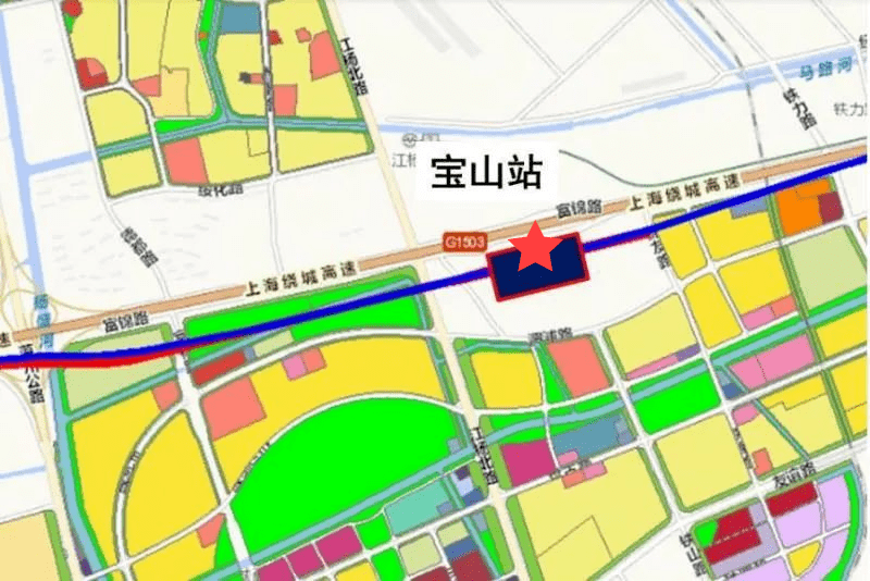 宝山将新建一座高铁站设计方案征集中具体位置在这里