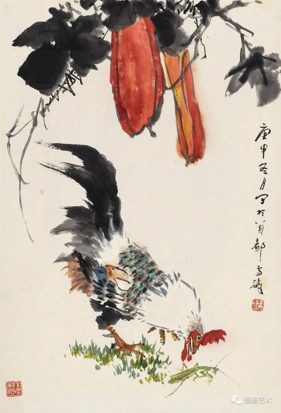 春风浓艳荣宝斋王雪涛花鸟拍品欣赏