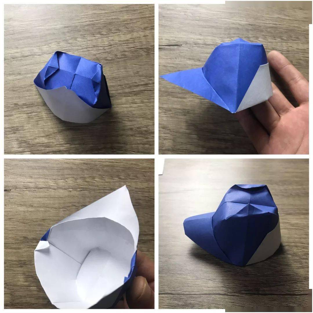 棒球帽图解教程纸张规格:正方形棒球帽折纸 超级的简单!